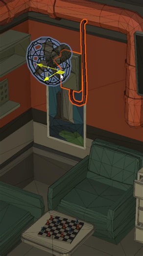 Just a quiet room... in space. #lowpoly #leveldesign #scifi