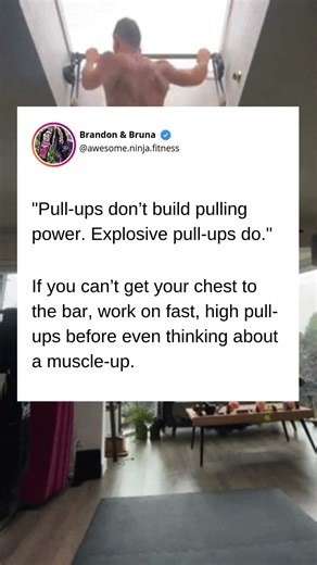 Title: "Pull-ups don’t build pulling power. Explosive pull-ups do."