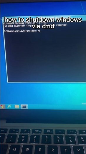shutdown windows using cmd #windows #commandprompt #idkanymore