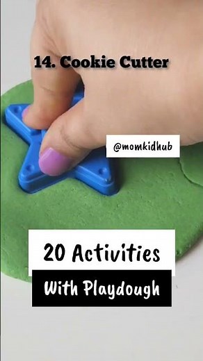 Activities for 2-3 year old kids/ 20 Activities With Playdough Homemade Playdough #diyplaydough #diy
