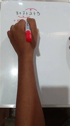 Add numbers faster using this simple trick!thtrick #mentalmath #mathteacher #shorts #mathchallenge