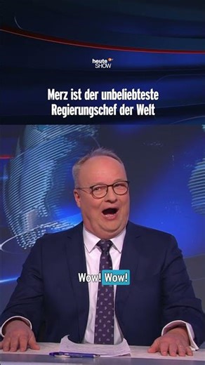 Merz ist der unbeliebteste Regierungschef der Welt | heute-show #shorts