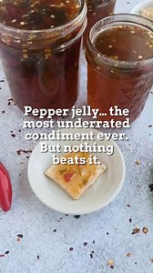 My easy pepper jelly recipe made with a mix of peppers for the perfect blend of sweet and heat, great as a glaze, spread, or on cream cheese and crackers. >> Comment “RECIPE" and I'll send this recipe straight to your DMs! 🥳 GET THE FULL RECIPE ⬇️ https://www.chilipeppermadness.com/recipes/pepper-jelly/ ⭐️REMEMBER ALL RECIPES ARE ON OUR WEBSITE AT CHILIPEPPERMADNESS.COM!⭐️ Use hashtag #chilipeppermadness if you make this recipe! #pepperjelly #jelly #glaze #spread #creamcheese #crackers #spicy #