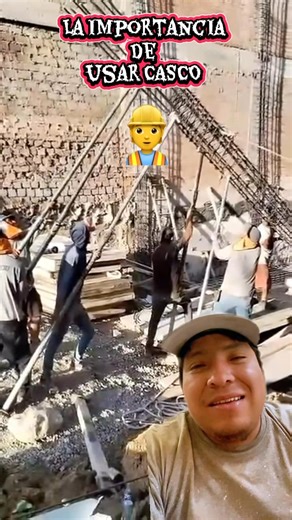 La importancia de usar casco en el trabajo #albañileria #construction #tecnicas #gasfiteria | Kristian vlogs