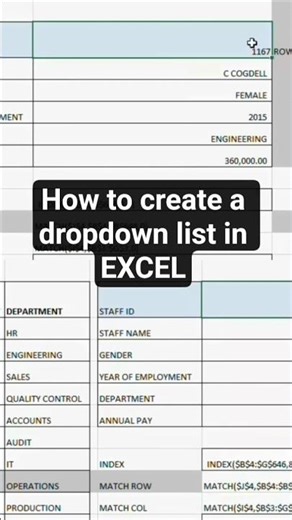 Stop Typing! Use Excel Drop-Downs Instead #shorts #datavalidation #exceltips #productivitytips
