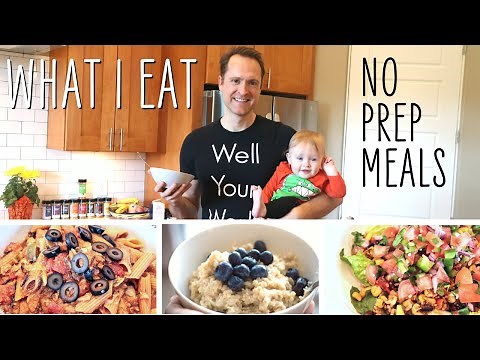 What I Eat In A Day NO PREP! / PLANT BASED + OIL FREE