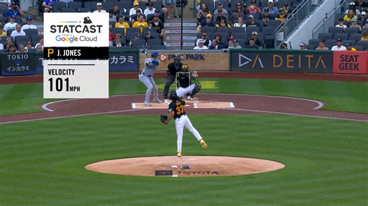 Jones strikes out Ohtani on 101 mph pitch