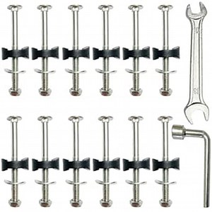 12 PCS Long Trampoline Screws 3.15 Inch, Anti-Loose Trampoline Bolts and Nuts, Trampoline Replacement Parts, with Screw Installation Tools (Screw Length: 3.15 Inch)