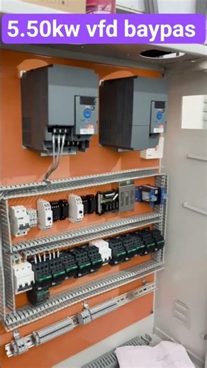 5.50kw vfd baypas 2 pump penal #electrical #control #lifeisbutadream #motorstarter #electricmotors