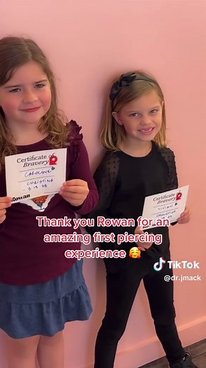 Daughter’s First Ear Piercing Experience with Rowan