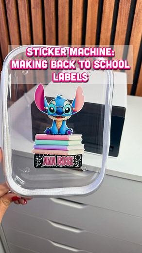 Reyna | DIY Crafts, Cricut + Amazon Finds | Making back to school labels with my new sticker machine . If you want more information on this machine, let me know and I’ll send you the... | Instagram