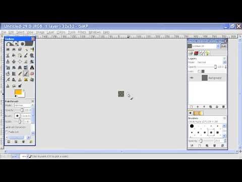 How to Create a Cursor in Gimp
