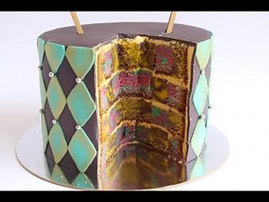 Alice In Wonderland Theme Checkered Cake- Rosie's Dessert Spot