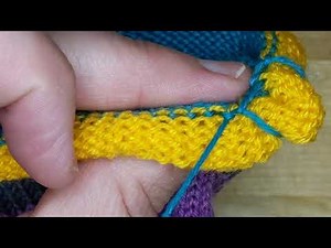 Kitchener stitch -how to close the toe from a sock made on a sock knitting machine