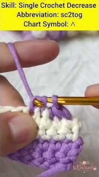 Single Crochet Decrease for Beginners | Easy Crochet Tutorial #Shorts