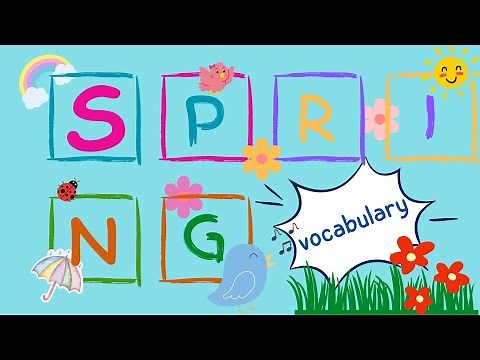 Spring Vocabulary for Kids! 🌼🐦 Learn Words About Spring | Fun & Educational🌺🌹
