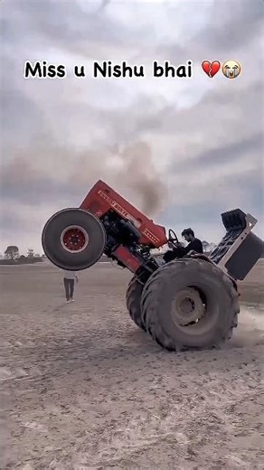 Ye dekho bhaiyo Nishu bhai ki tractor or Thar dono Ak sath 🥹💔 #tranding #tractor#thar #offroad#nishu