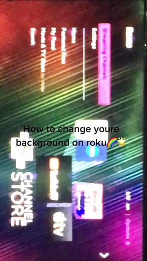 How to change you’re back ground on roku👀💋#MoneyTok #fyp #aesthetic #rokutv #smarttv #theme #background #fypsounds