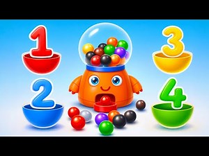 Learn Numbers with Balls Machine | Toddler Learning Video | ABC Babies Learning