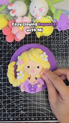 How to make clay Rapunzel? #diy #clayvideos #clayart