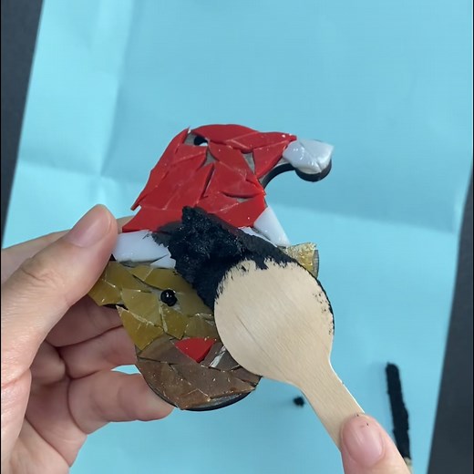 🎄Create these adorable glass mosaic decorations with your family before Christmas. Includes all DIY materials and tools, no extra preparation required.✨ | Whimsydiy