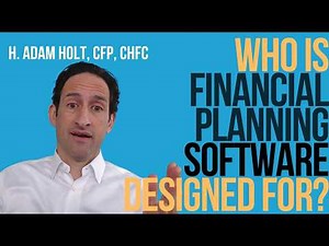 Who is financial planning software designed for?
