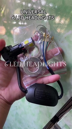 Universal 6 LED Headlights for Motorcycles