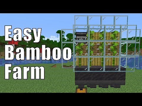 Minecraft Easy Bamboo Farm - Fully Auto Compact Bamboo Farm