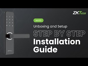 Unboxing and Setup of the ZKTeco ML100 Smart Lock - Step-by-Step Installation Guide