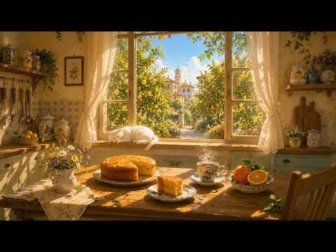 Cozy Countryside Breakfast Ambience ☕ Rustic Cottage Kitchen & Peaceful Spring Morning