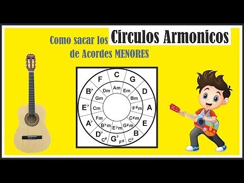 Como sacar los CIRCULOS ARMONICOS de Acordes menores l Clase de Guitarra PARA PRINCIPIANTES # 8