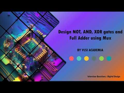 Design gates (NOT/ OR/ AND/ XOR/ XNOR/ Full adder) using mux