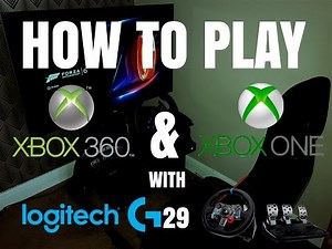 HOW TO PLAY Tutorial - Xbox One & 360 With A Logitech G29 Wheel & Pedals - My Setup