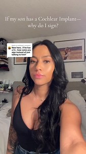 if my son has a cochlear implant— why do I sign? #deaf #parenting #asl #cochlearimplant #signlanguage | Brittney Nolte