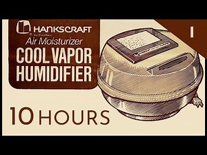 10 HOURS Old unbalanced Hankscraft humidifier Noise ORIGINAL ( ASMR / Sleep / Black Screen )