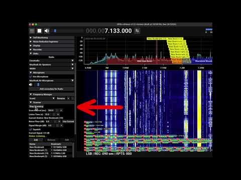 sdr++brown frequency manager scan