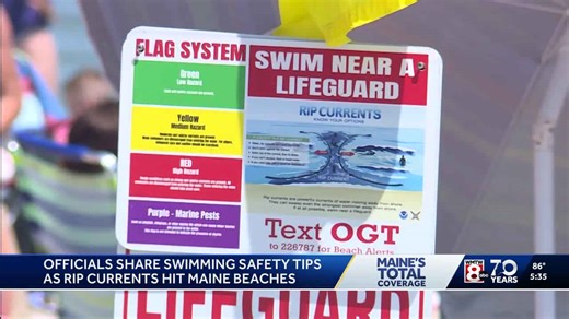Officials share beach safety tips as rip currents hit Maine waters