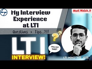 My Interview Experience at LTI Mindtree 2025 [ 1 Hrs ] 🔥😱🫠 | Rounds Questions & Tips & Tricks