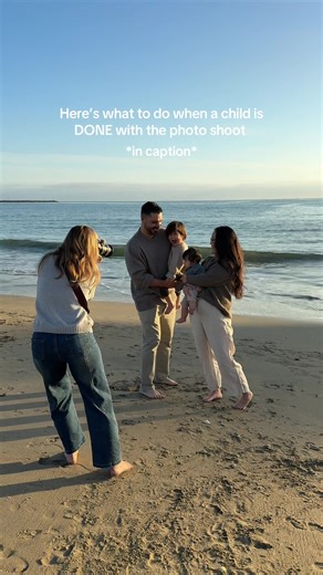 As a photographer, sometimes you get to a point where the kid is just done and doesn’t want to participate anymore. If that’s the case, one of the tricks I use is having a parent hold them and turn away from the camera. Then I hype it up, saying ‘where is (child’s name)?? We’ve lost him!’ The parent then turns around and usually I can get a smile out of a child that really wants to just run around and not take any more photos.