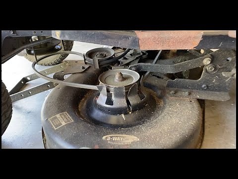 How to remove the mower deck on a Murray Riding Lawn Mower