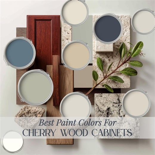 Cherry Wood Paint Color Palette for Dark Red Wood Floor Benjamin Moore Color Palette for Medium Wood Cabinet Cherry Kitchen Color Scheme - Etsy