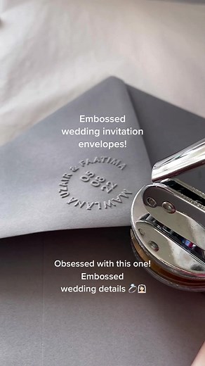Exquisite Embossed Wedding Invitation Envelopes
