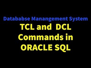 DBMS LAB 6 : Commit, Rollback, Grant, Revoke in Oracle SQL | Dinesh Bhawnani | BIT DURG