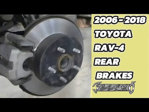 2006 -2018 RAV4 RAV-4 REAR BRAKES REPLACEMENT TUTORIAL PADS + ROTORS