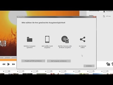 MAGIX Video easy HD – Film fertigstellen Tutorial