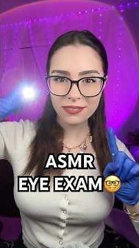 ASMR EYE EXAM 🤓 #asmr #shorts #asmrforsleep