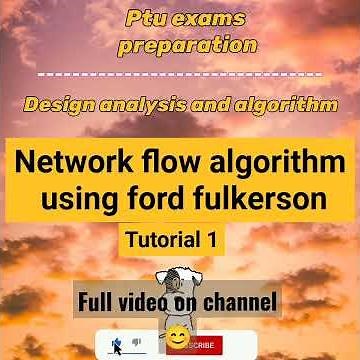 Ptu exams 📚| Network flow algorithm | DAA | Ford fulkerson | Youtube shorts #shorts #ytshorts