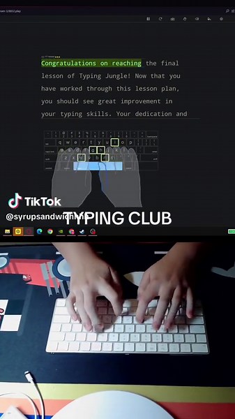 The FINAL LEVEL of Typing Club #speedtyping #keyboard #tiktok
