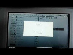 RESET CODE SC 541 542 543 544 ON RICOH AFICIÓ MP SERIES MULTIFUNCTIONAL PHOTOCOPIER VARIOUS MODELS