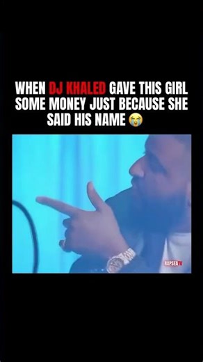 DJ Khaled gave a girl money for saying his name. #djkhaled #viral #youtubeshorts #fyp